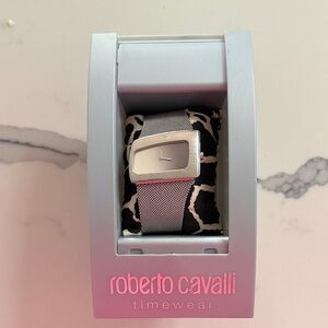 Roberto Cavalli Metallic Silver Timepiece